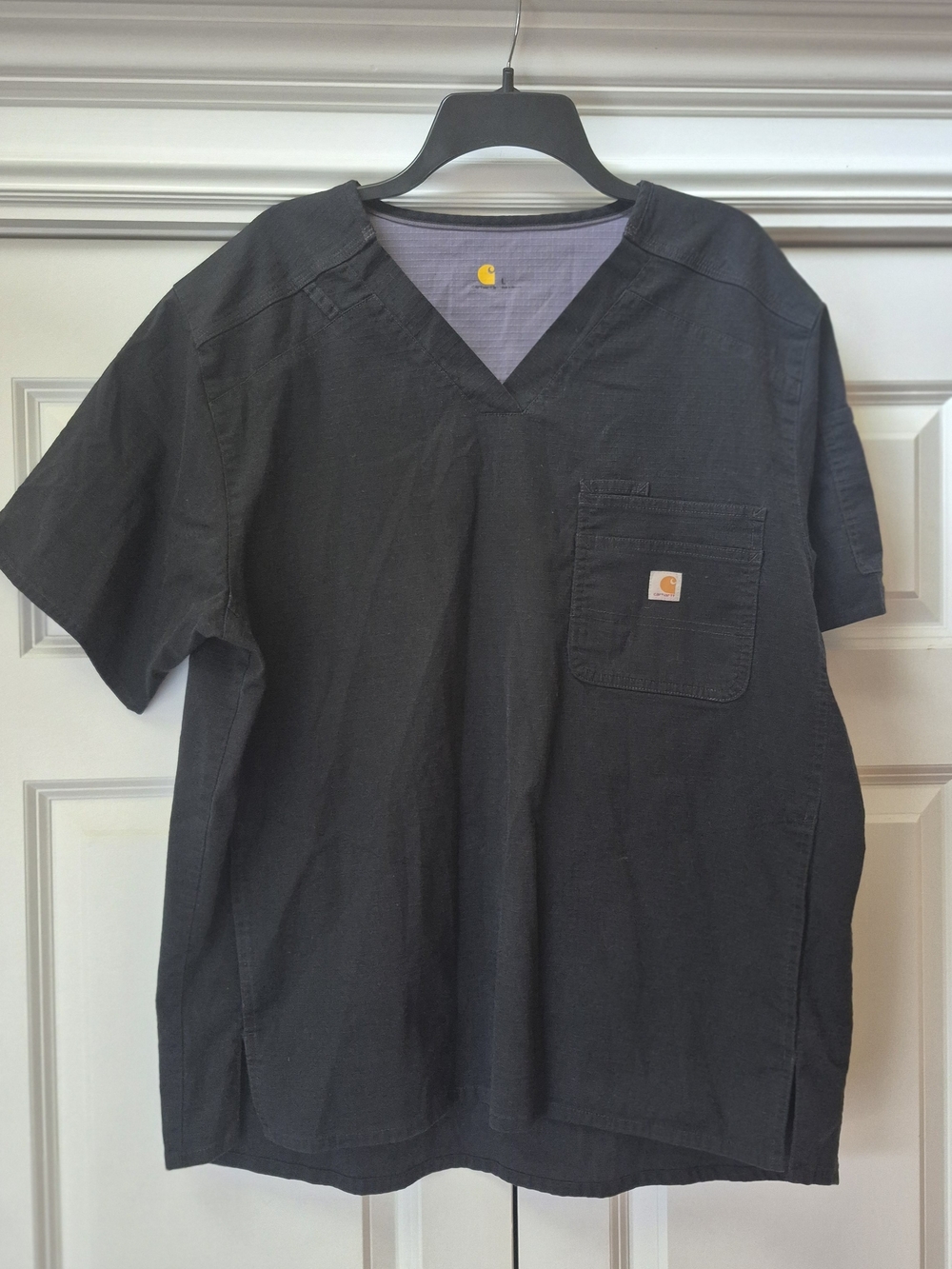 Carhartt Black V-Neck Short Sleeve Work Tee